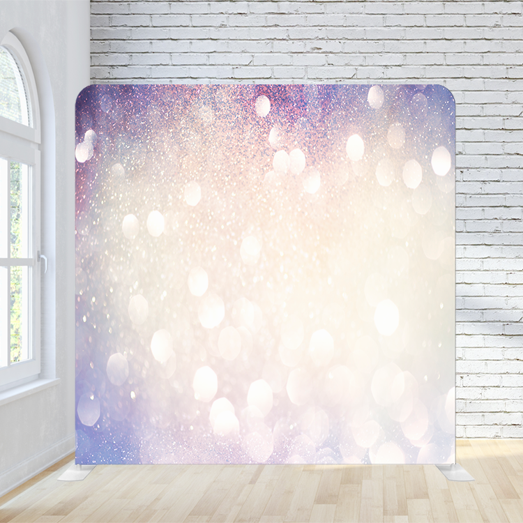 8X8 Pillowcase Tension Backdrop- pink and Purple with dots