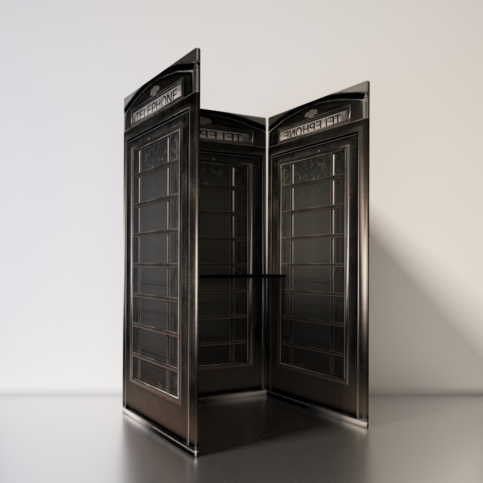 Telephone Booth w/ Shelf (Choose from over 40 Designs)