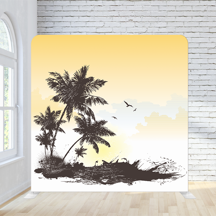 8X8 Pillowcase Tension Backdrop - Simple Sunset