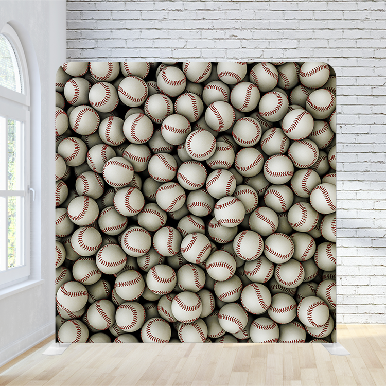 8X8 Pillowcase Tension Backdrop - Baseball
