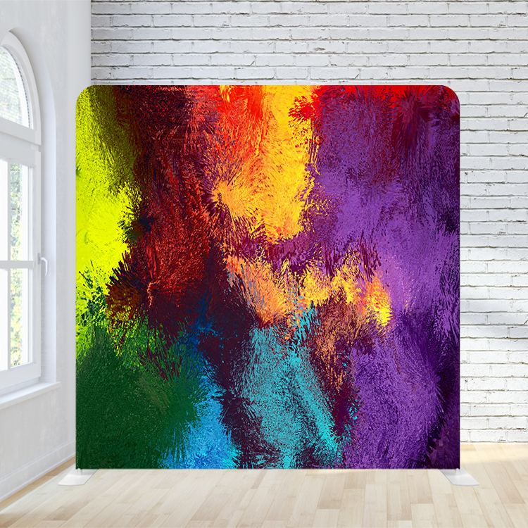 8X8 Pillowcase Tension Backdrop - Vibrant Colors