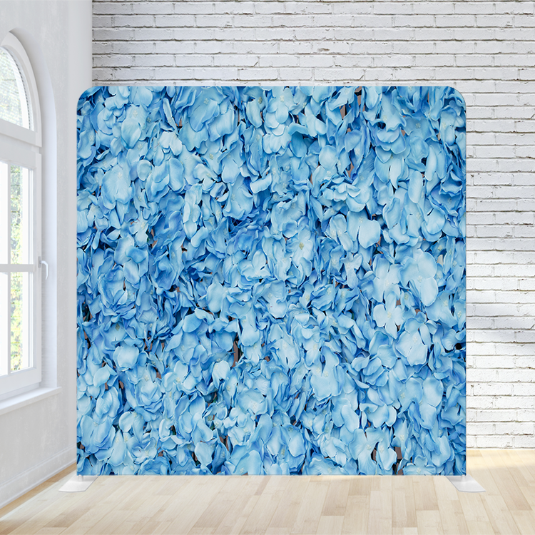 8X8 Pillowcase Tension Backdrop - Blue Floral