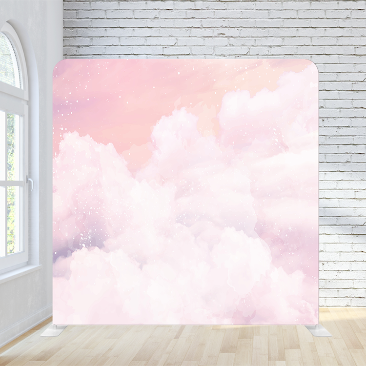 8X8 Pillowcase Tension Backdrop - Cloudy Pink
