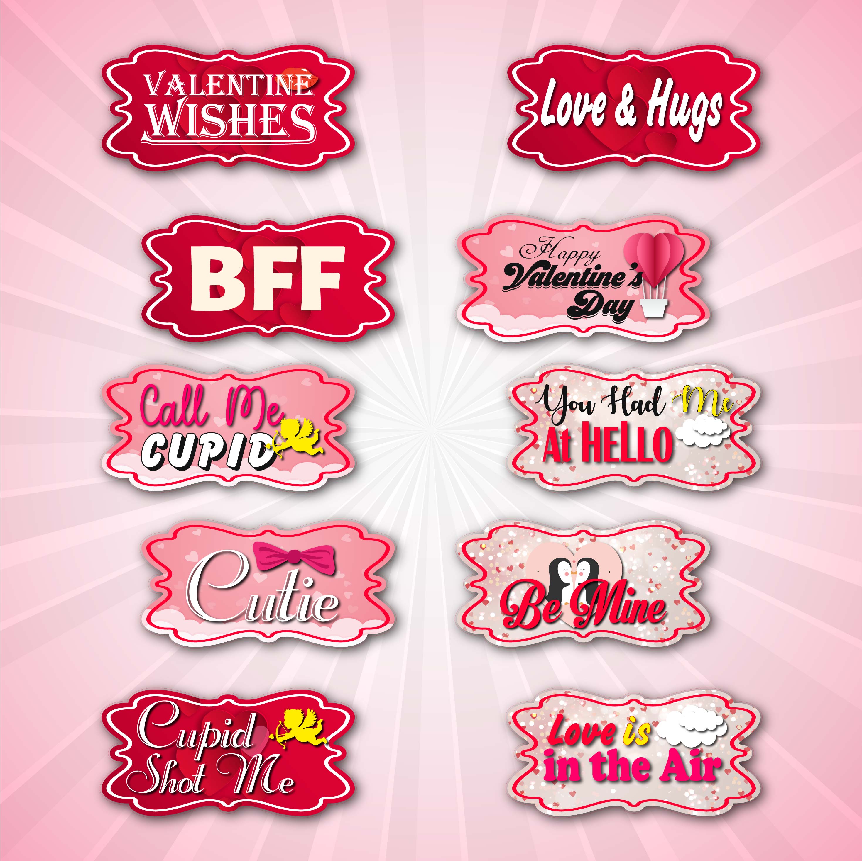 Valentines Day Signs includes Free Shipping