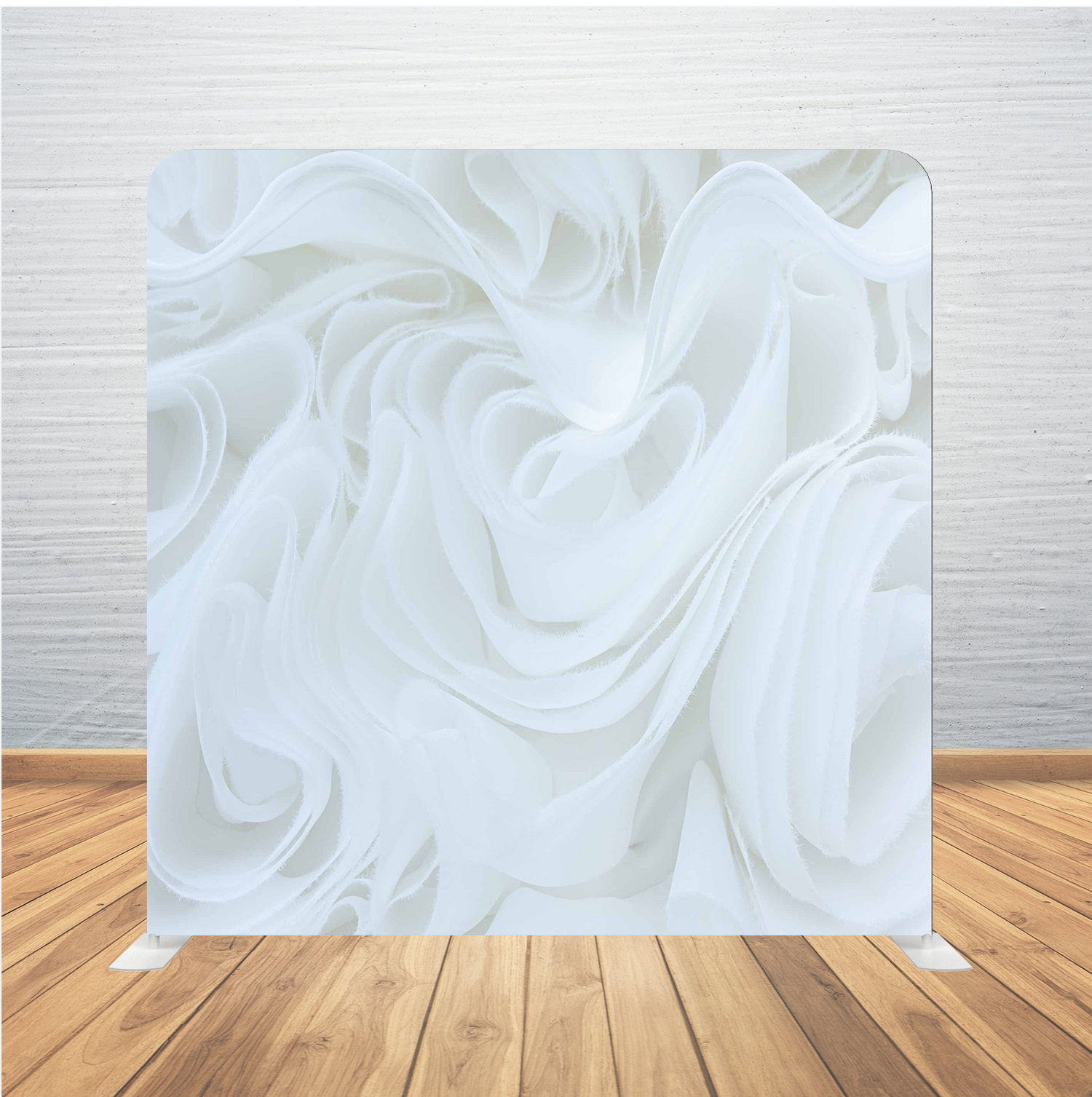 8X8 Pillowcase Tension Backdrop- Pretty White