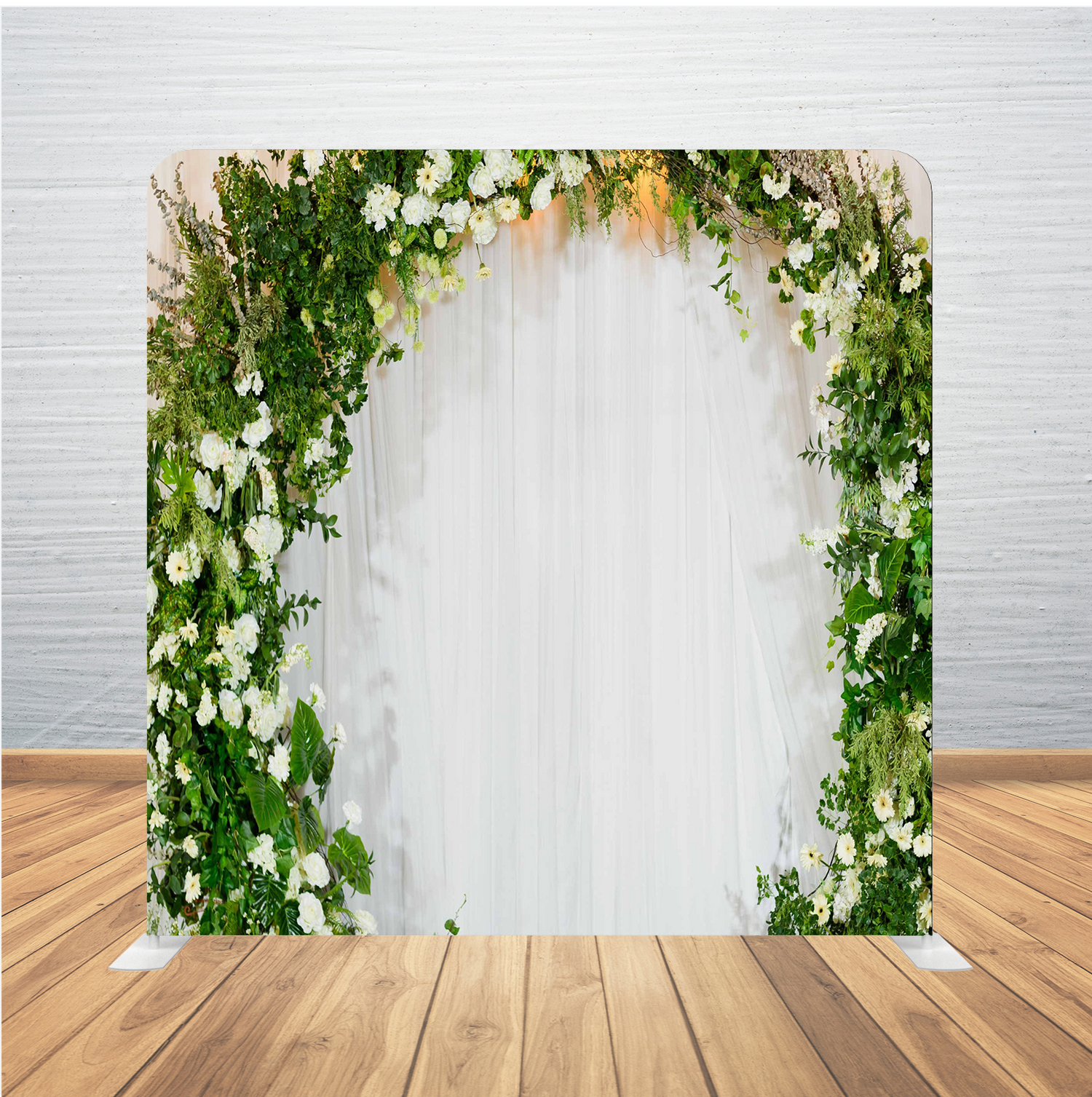 8X8 Pillowcase Tension Backdrop- Greenery All The Way Around