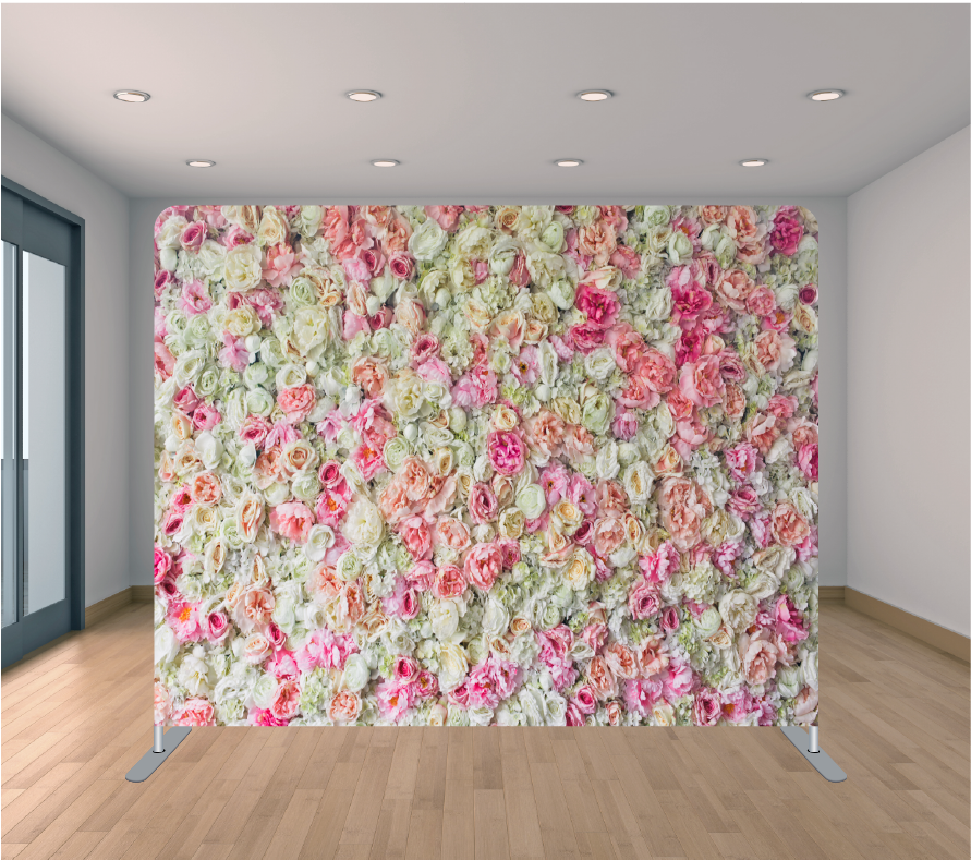 8x8ft Pillowcase Tension Backdrop- Anytime Floral