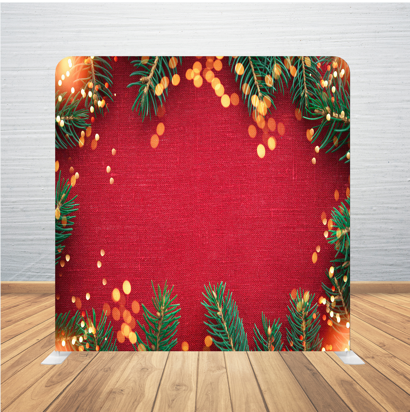 8X8 Pillowcase Tension Backdrop- Red Pine Leaves