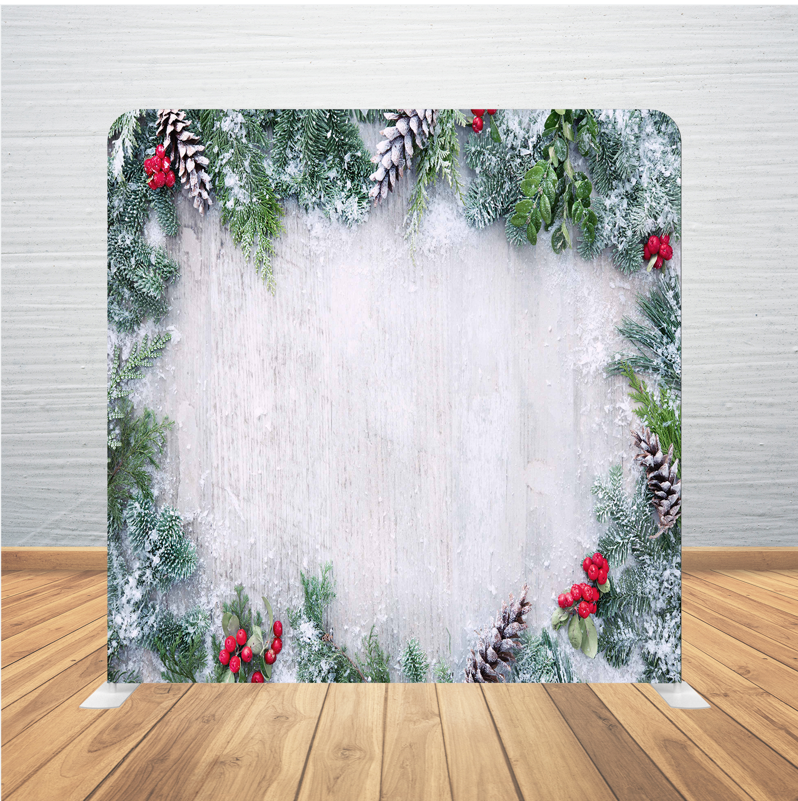 8X8 Pillowcase Tension Backdrop- Frosty Holidays