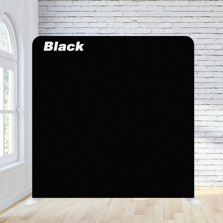 8X8ft Pillowcase Tension Backdrop- Black