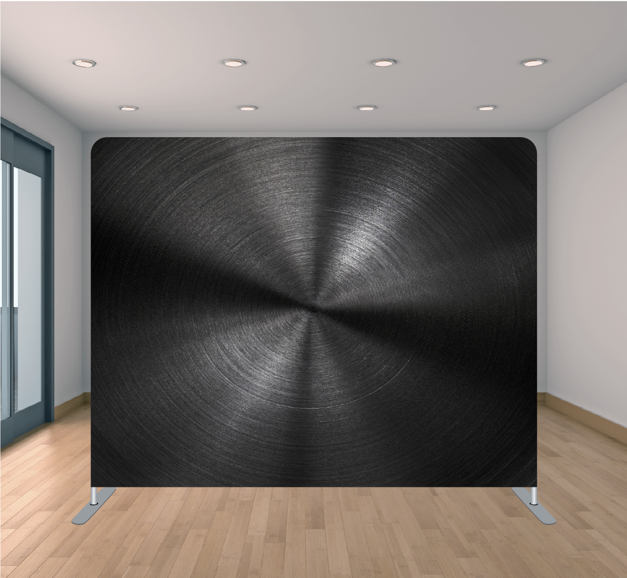 8x8ft Pillowcase Tension Backdrop- Black Ring