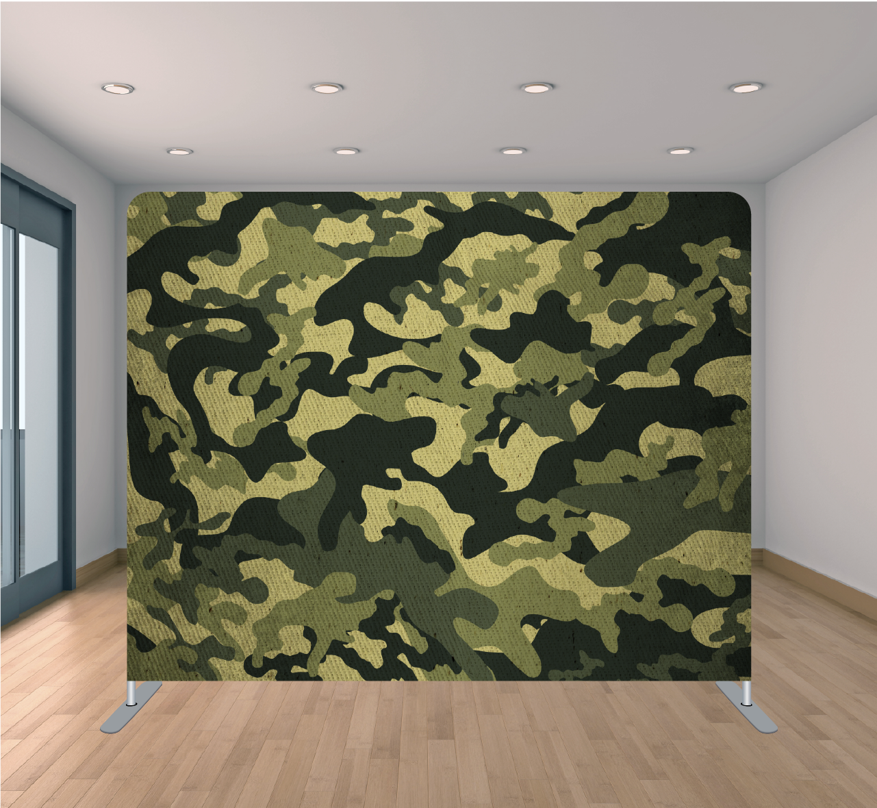 8X8ft Pillowcase Tension Backdrop- Camouflage
