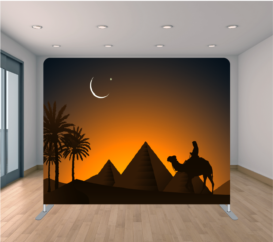8X8ft Pillowcase Tension Backdrop- Egyptian Nights