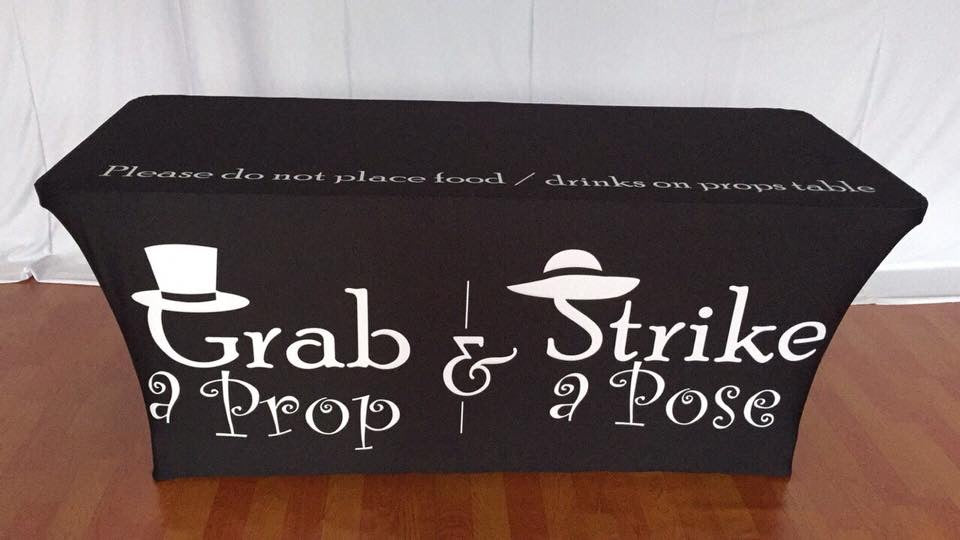 Grab a Prop and Strike a Pose Table Cover 6ft