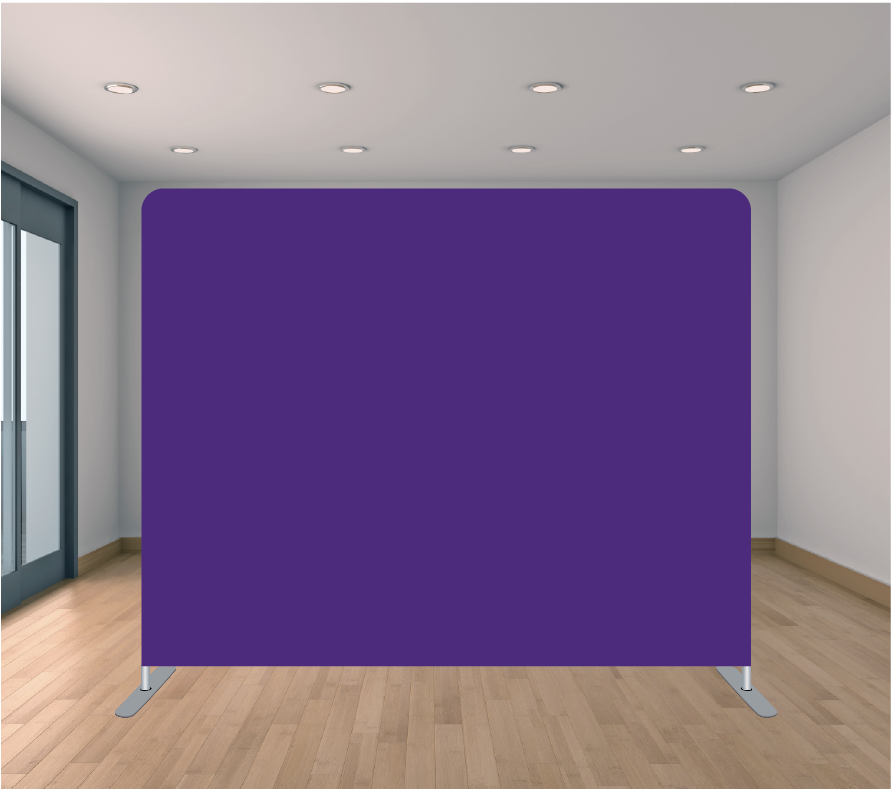 8X8ft Pillowcase Tension Backdrop- Solid Purple