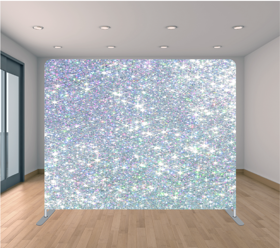 8X8ft Pillowcase Tension Backdrop- Sparkling Glitter