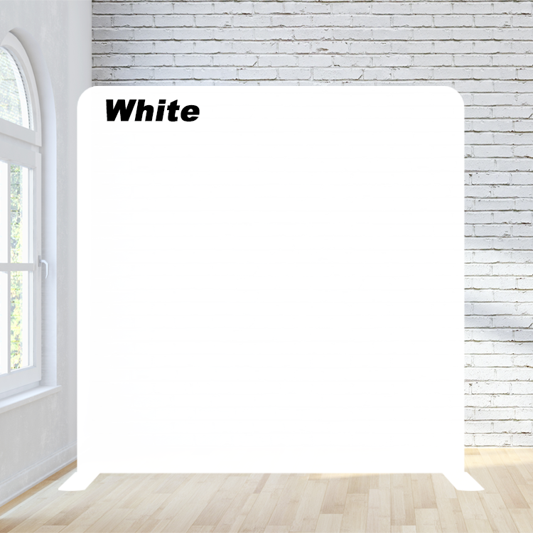 8X8ft Pillowcase Tension Backdrop- Solid White