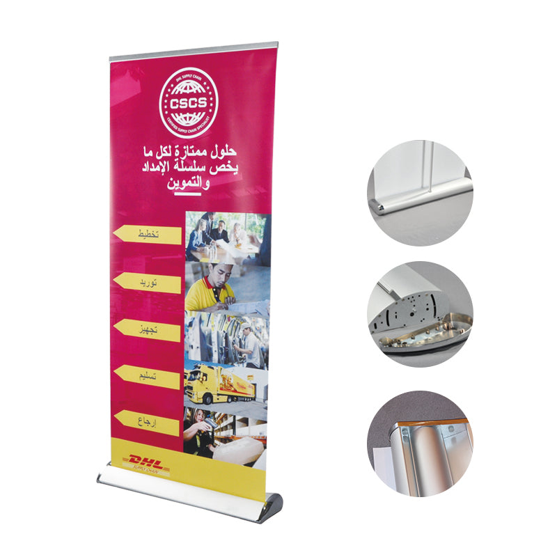 Teardrop Base Advertising Roll Up Display Retractable Banner Stand